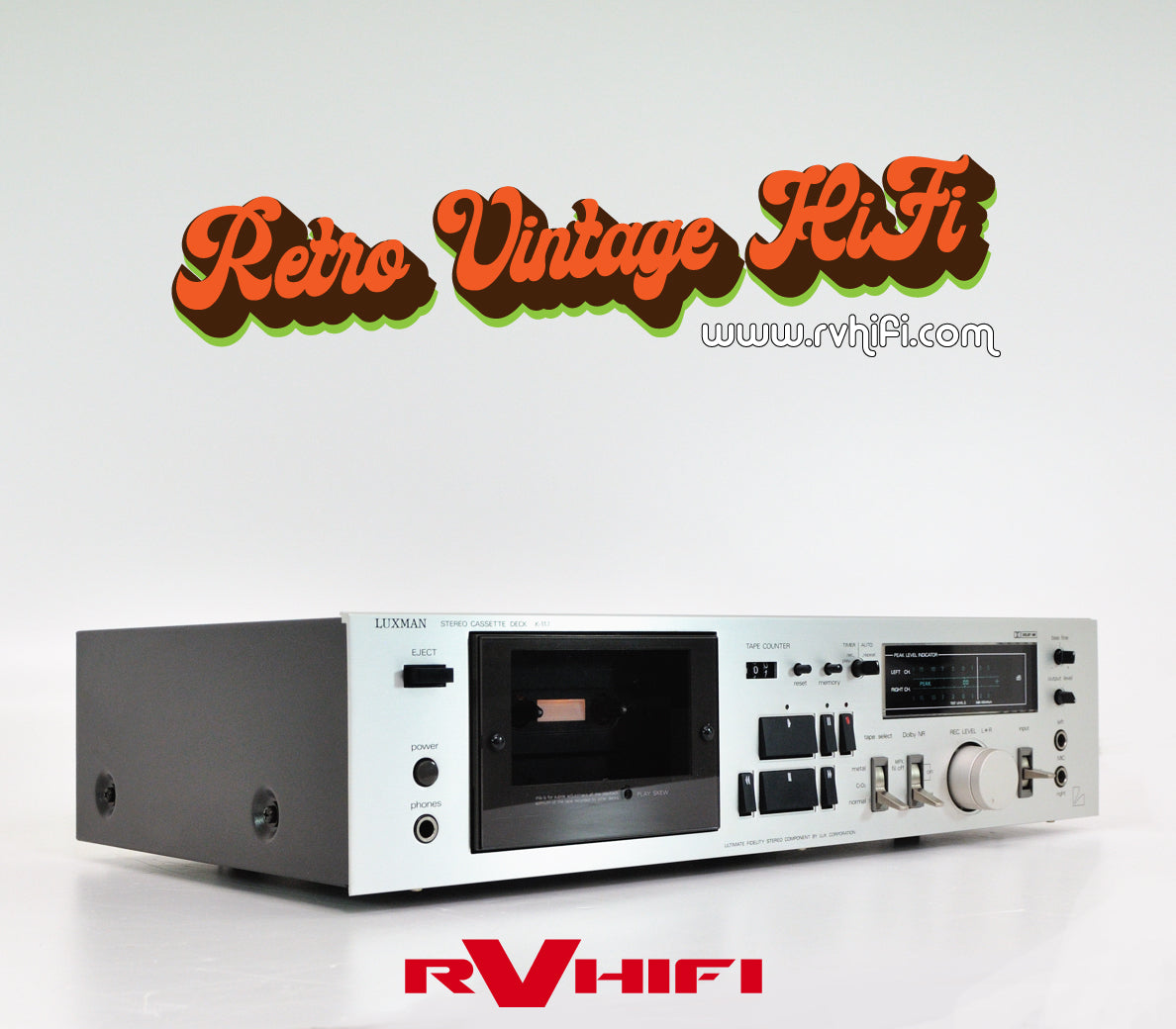 Luxman K-117 Stereo Cassette Deck Quality Restored by RV HI FI