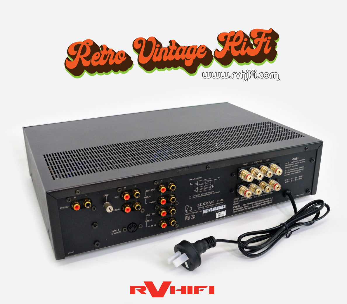 Luxman L-116A Solid State Stereo Integrated Amplifier RV HI FI