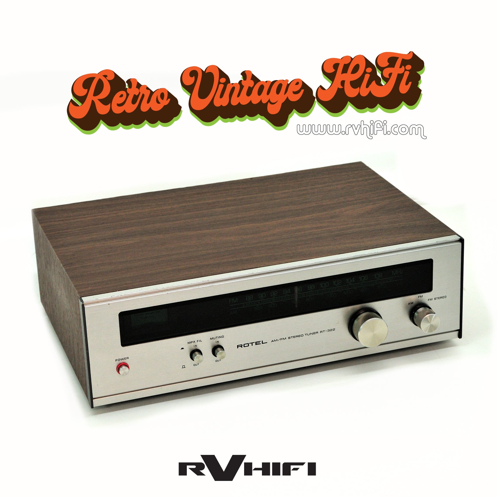Rotel RT-322 AM/FM Stereo Tuner