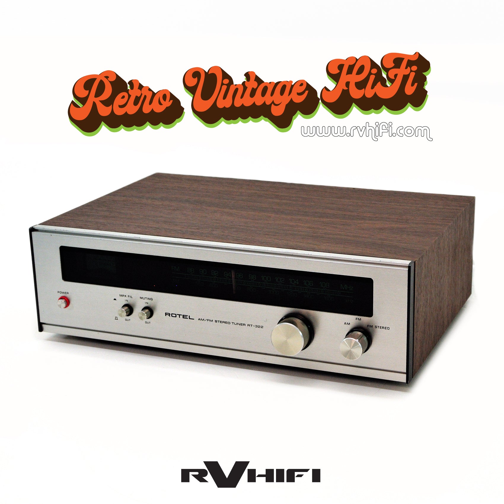 Rotel RT-322 AM/FM Stereo Tuner