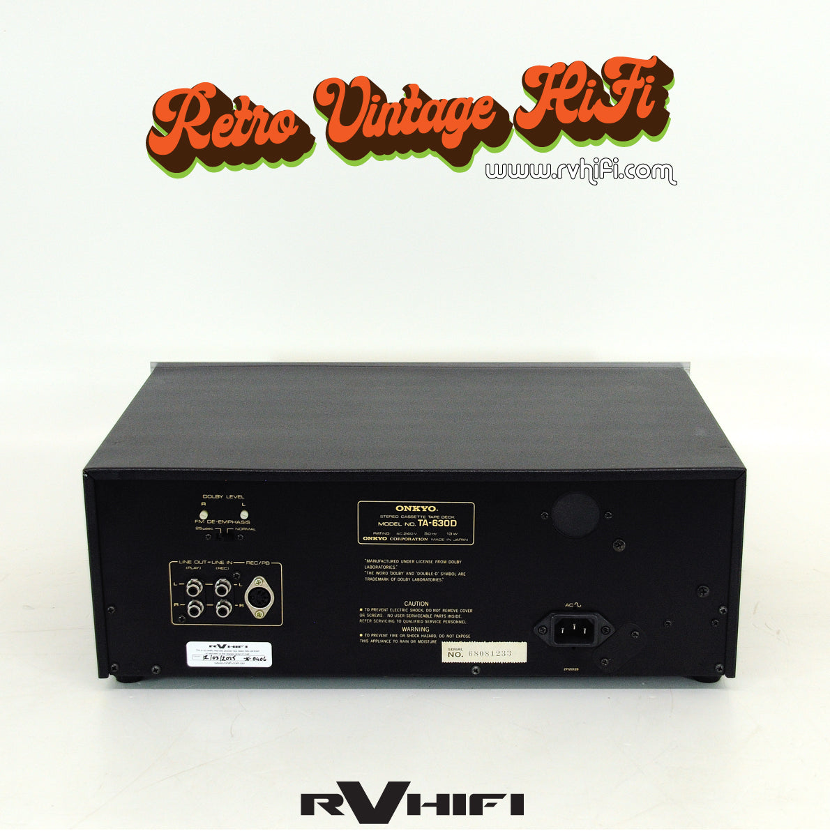 Onkyo TA-630D Stereo Cassette Tape Deck