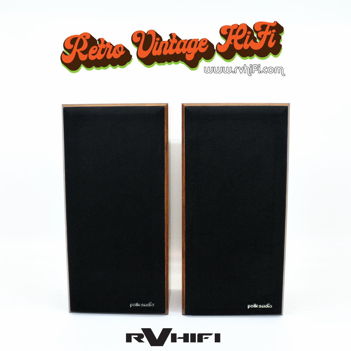 VINTAGE Polk Audio Model V Speakers 3 way