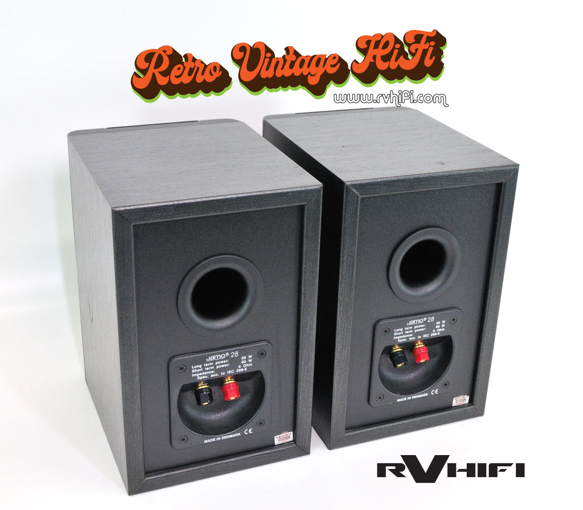 JAMO 28 Bookshelf 2 way Stereo Speakers Retro Audio RV HI FI