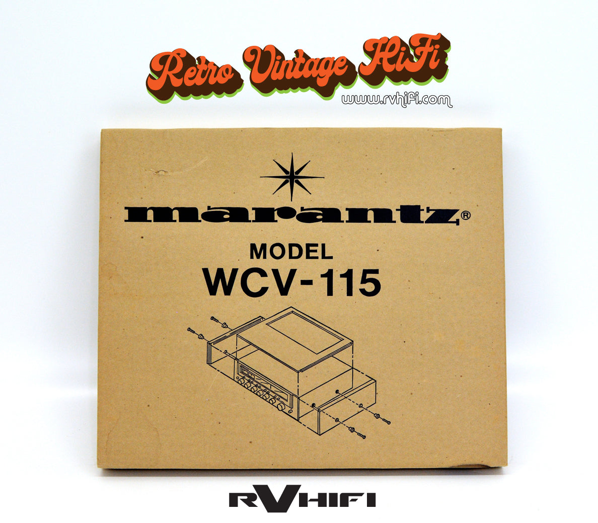 Marantz Model WCV-115 Wood Veneer Case Vintage Audio RV HI FI