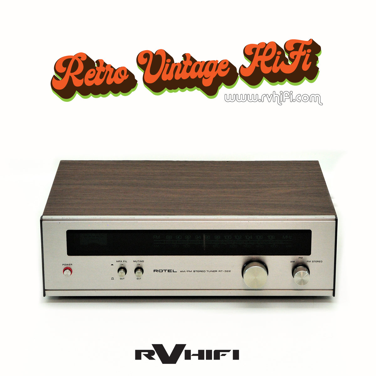 Rotel RT-322 AM/FM Stereo Tuner