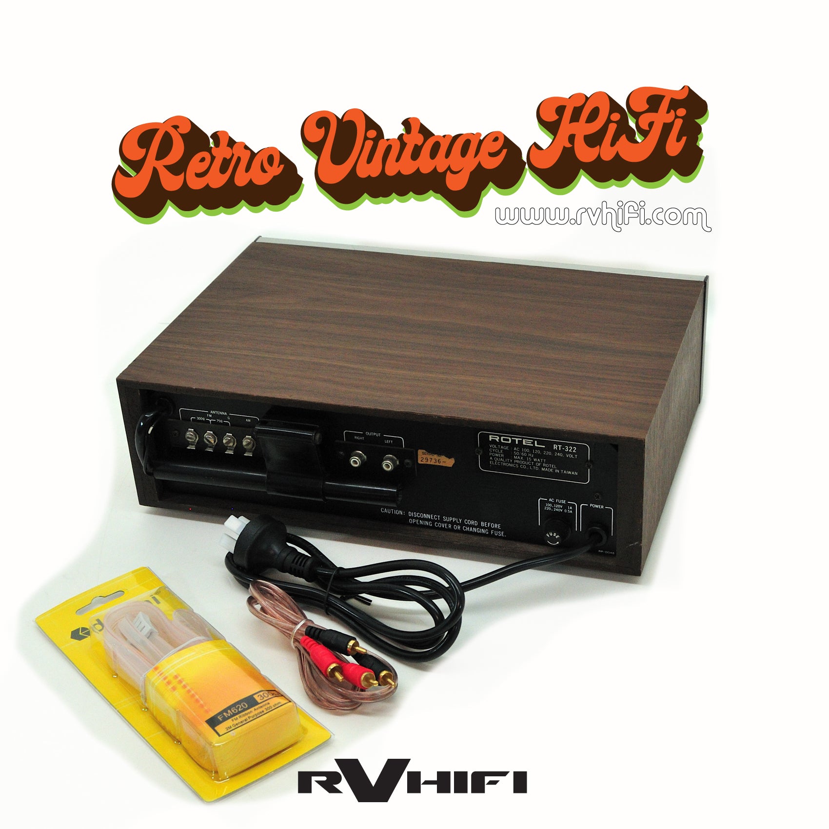 Rotel RT-322 AM/FM Stereo Tuner