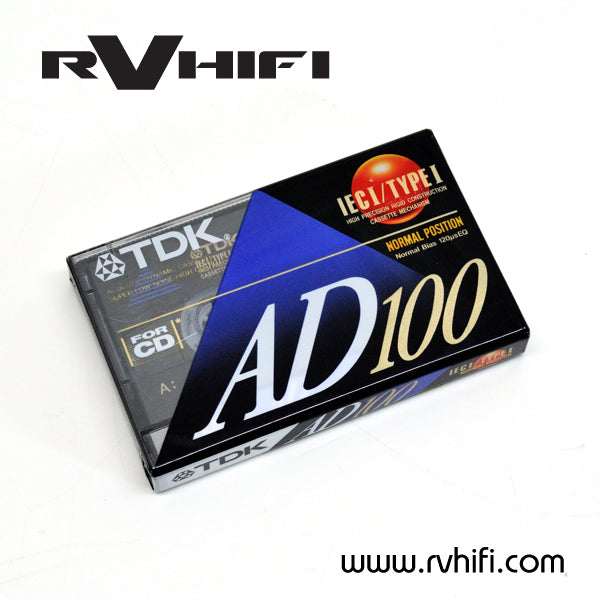 TDK AD100 Cassette Tape RV HI FI