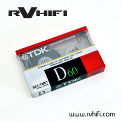 TDK D60 Cassette Tape 60min RV HI FI